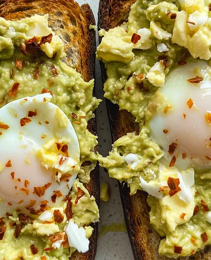 Simple Avocado Toast With Egg - justyumrecipes.com