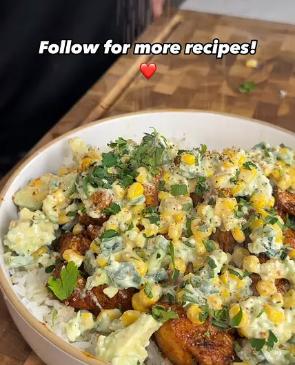 Street corn chicken bowl
