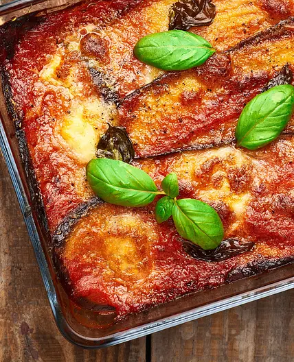 Parmigiana di Melanzane (No Frying)