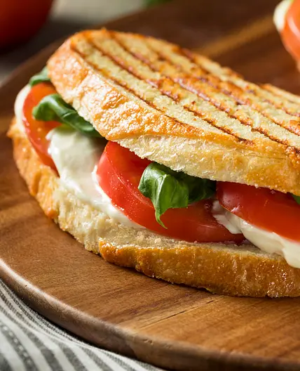 Super Quick Caprese Melt (Vegetarian)
