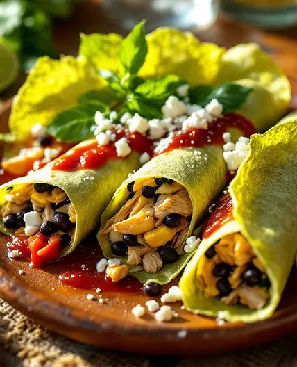 Yucatecan Crepas de Chaya (High-Protein Version)