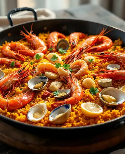 High-Protein Shellfish Paella