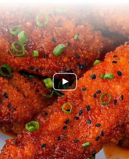 Sticky Honey Sriracha Chicken Tenders