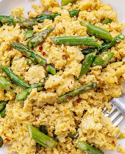 Asparagus Scrambled Eggs
