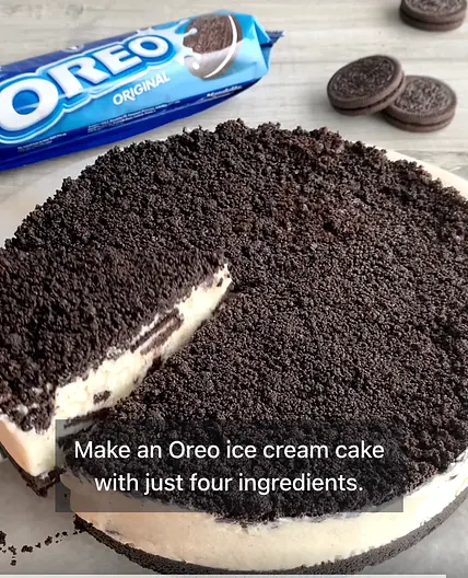 Oreo Ice Cream Cake 😍