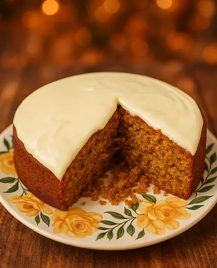 Torta de zanahoria y canela.