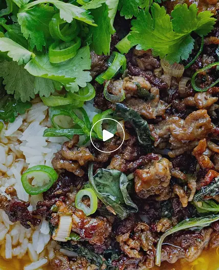 Crispy Cumin Lamb with Brothy Rice