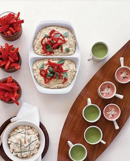 ARTICHOKE BEAN DIP WITH ROASTED RED PEPPERS