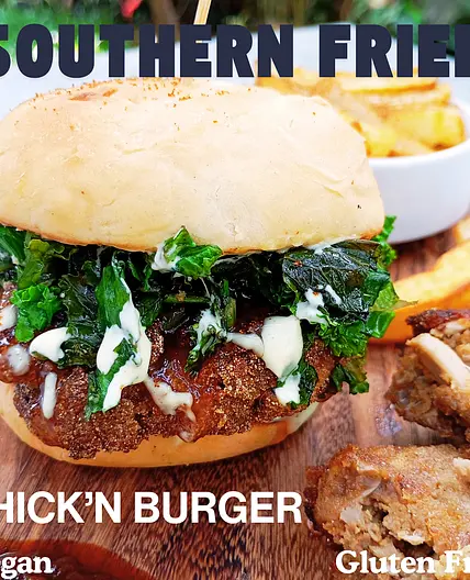 Southern Fried (Jackfruit) Chick'n Burger