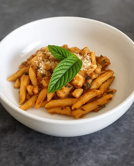 Healthy Mediterranean chicken pasta