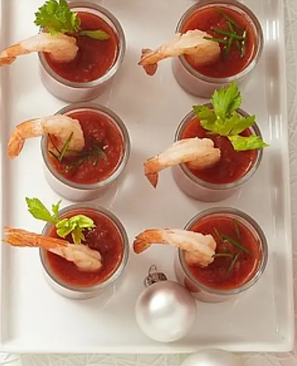 SHRIMP AND TOMATO CUPS