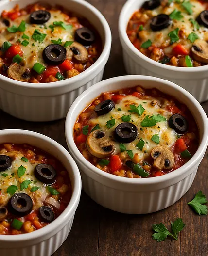 Crustless Pizza Bowls