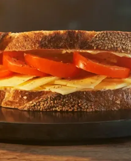 Cheese & tomato sandwiches