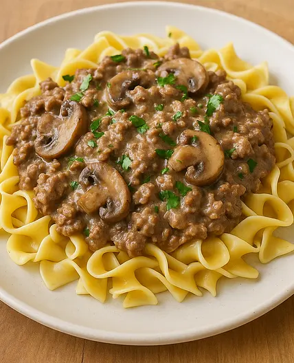 Ground Beef Stroganoff