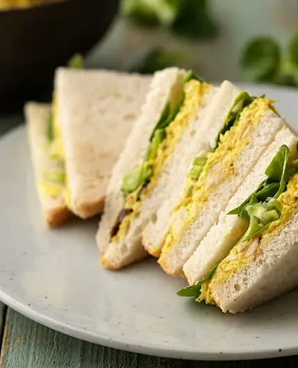 Authors CC Coronation Chicken Sandwiches