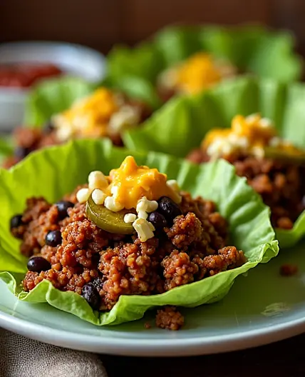 Enhanced High-Protein Cuban Sloppy Joes Lettuce cups