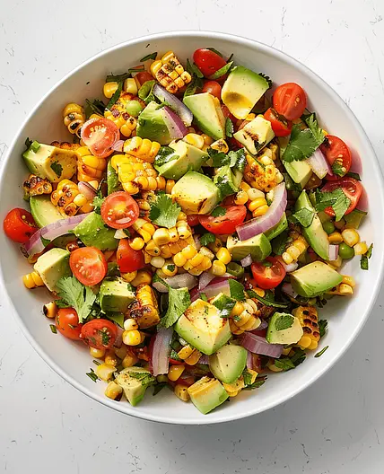 Grilled Corn and Avocado Salad