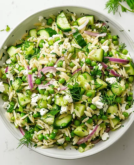 Spring Pea & Feta Orzo