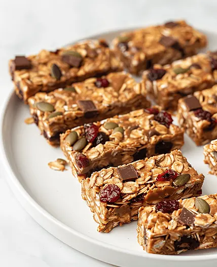 Peanut Butter Chocolate Chunk Granola Bars