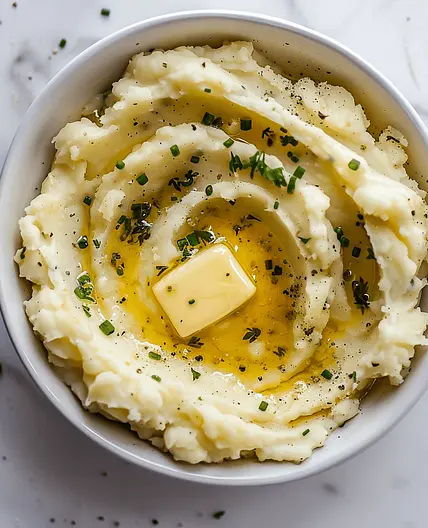 Creamy Mashed Potatoes with Garlic and Herbs