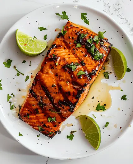 Honey Sriracha Glazed Salmon