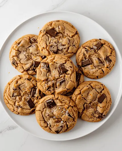 Orange Dark Chocolate Chunk Cookies