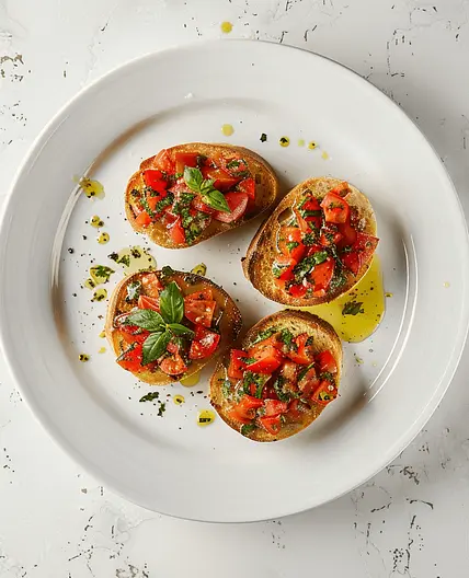 Bruschetta al Pomodoro e Basilico