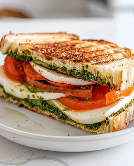 Caprese Sandwich with Pesto Spread