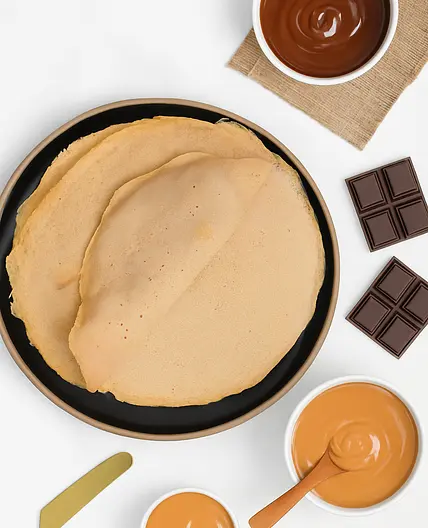 Chocolate and Peanut Butter Crepioca
