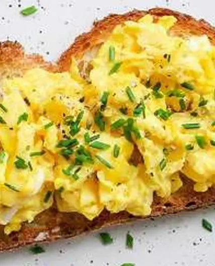 Scrambled Eggs with Toast