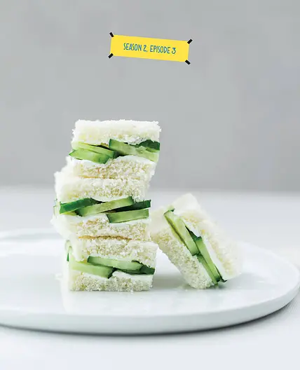 Cucumber Cream Cheese Finger Sandwiches