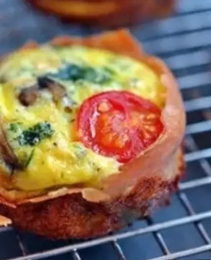 Prosciutto Wrapped Mini Frittata Muffins