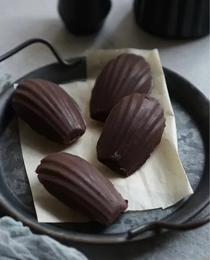 Chocolate-Coated Madeleines