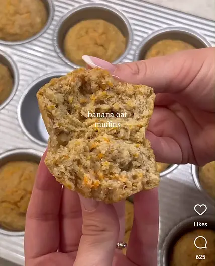 Banana oat muffins