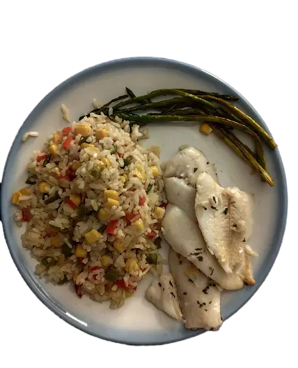 PESCADO CON ARROZ
