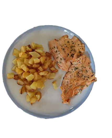 TRUCHA CON PATATAS