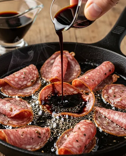 Salame con aceto balsamico