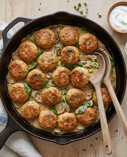 Chicken Meatball Marsala