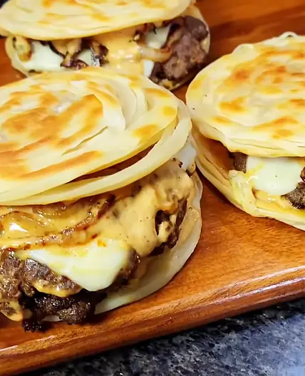 Dubai Viral Smash Paratha Burger