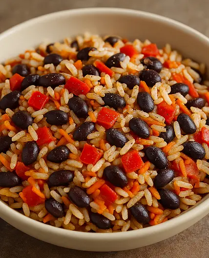 Gallo pinto vegano (Costa Rica – versión rápida)