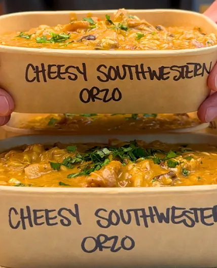 Cheesy Southwestern Chicken Orzo