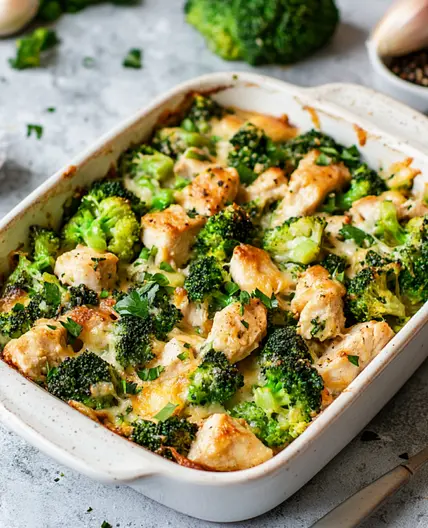 Keto Chicken and Broccoli Casserole