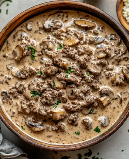 Keto Beef Stroganoff