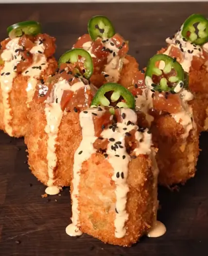 Crab Rangoon Ahi Tuna Shots