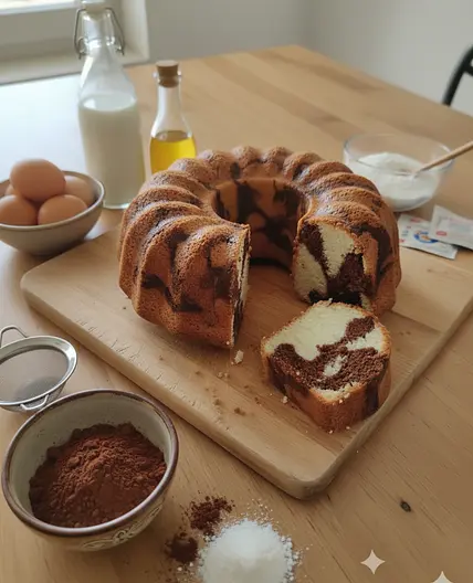 Ciambellone di due colori