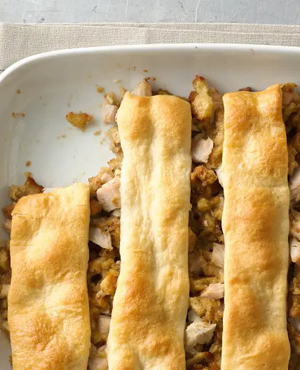 Leftover Turkey Crescent Bake