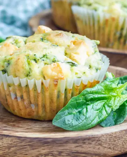 Muffins épinards/ feta