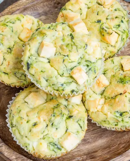 Muffins feta pesto