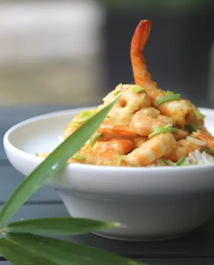 Crevettes au curry express