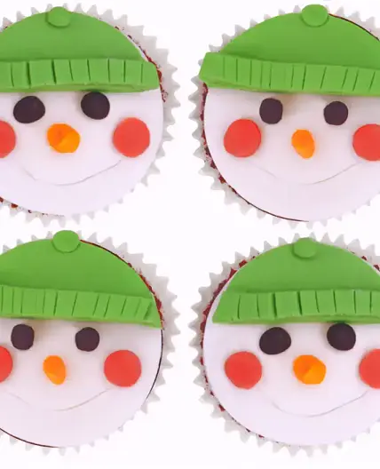 Snowman Cupcakes